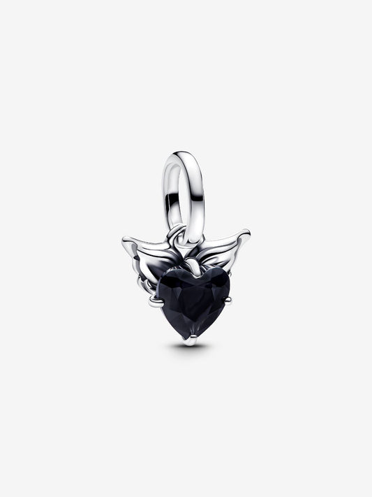 Black Heart Mini Dangle Charm